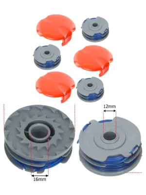 Flymo Trimmer Twin Line & Spool Set – 3 Replacement Lines & Spools