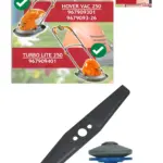 Flymo Turbo Lite 250 Metal Blade 25cm Replacement + Drill Sharpener