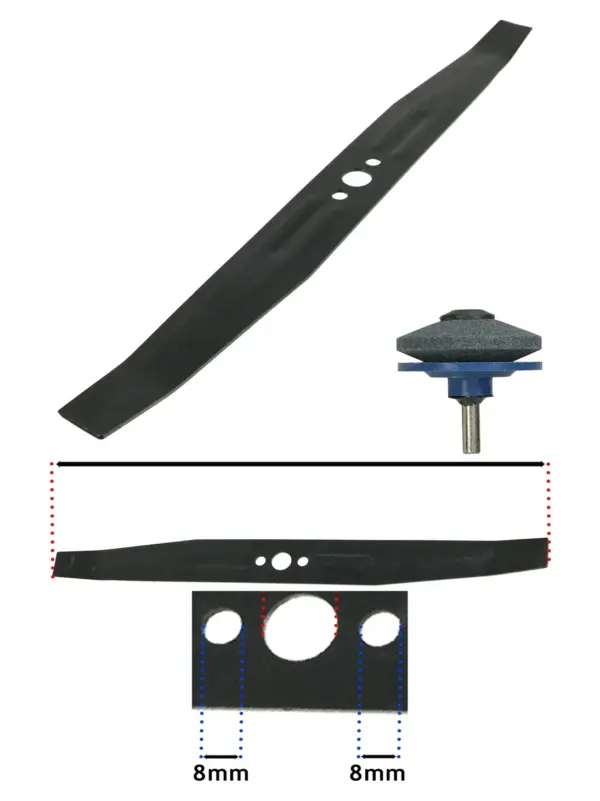 Flymo Turbolite 400 40cm Rotary Blade Replacement with Sharpener