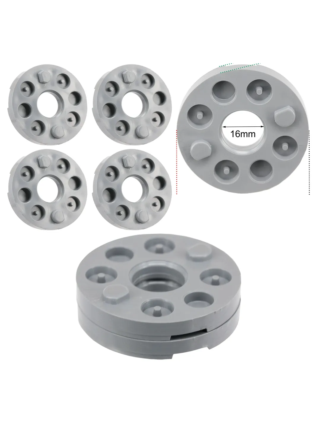 Flymo Turbolite Mower Blade Height Spacers - 4 Pack