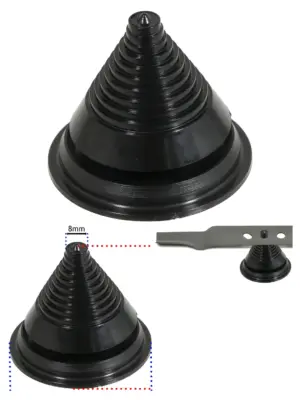 Garden Blade Sharpening Cone for Lawn Mower & Brushcutter Balancer