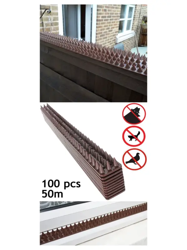 Garden Fence Anti-Climb Security Spikes – 100 pcs, 50 m