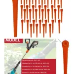 Gardena AccuCut 18/23R Plastic Trimmer Blades - 40 Pack Replacement