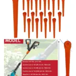 Gardena AccuCut 18/23R Plastic Trimmer Blades – Pack of 20