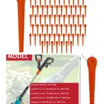 Gardena AccuCut Plastic Trimmer Blade Replacement - 80 pcs