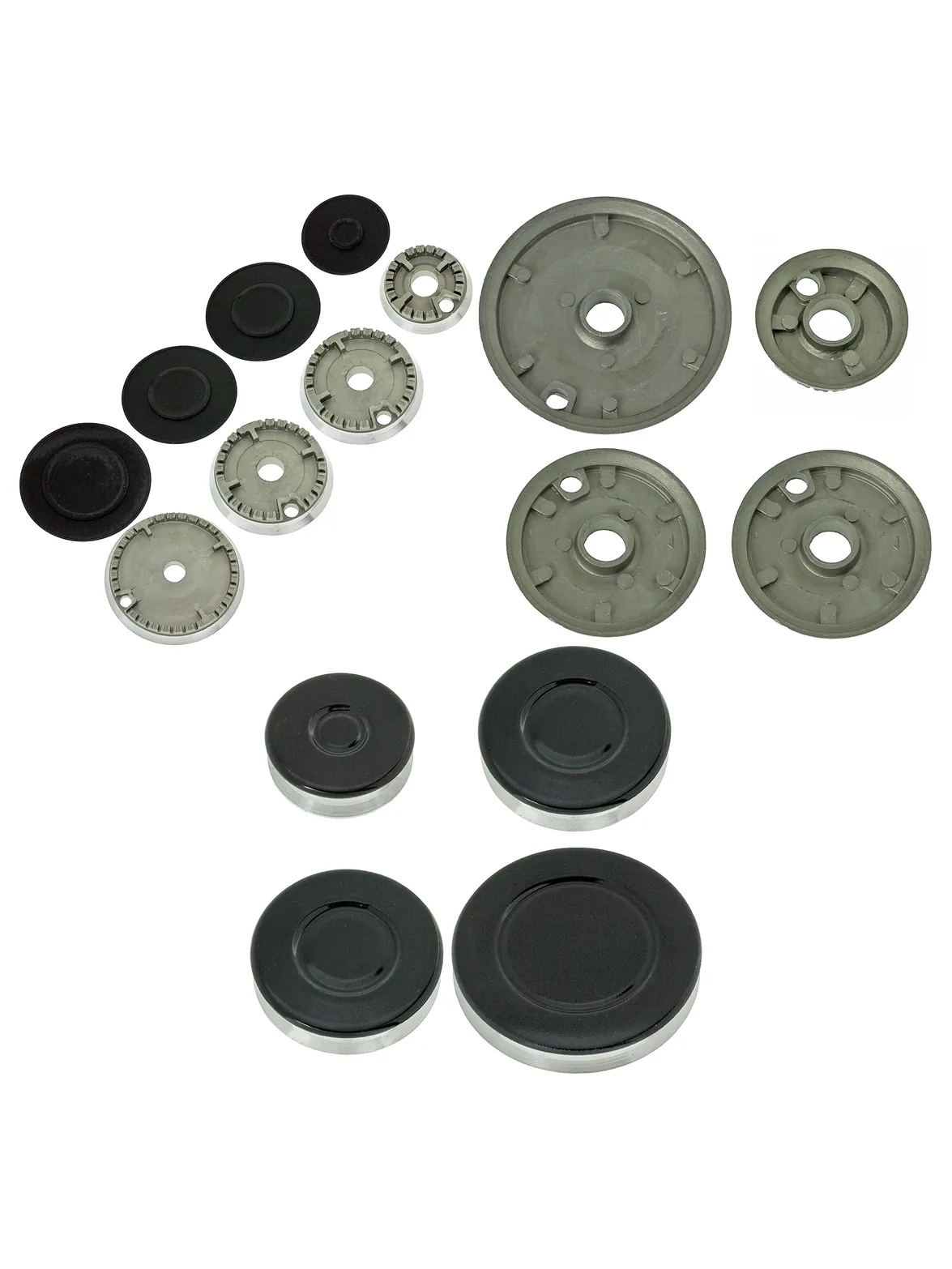 Gas Burner Crown & Flame Cap Kit for Oven/Hob – Small‑Large