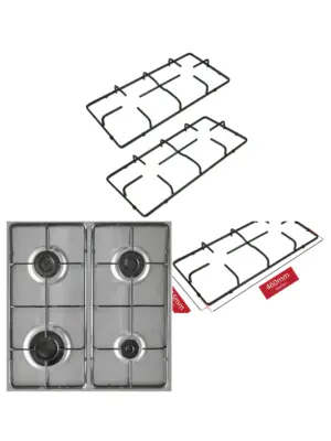 Gas Hob Burner Grate Replacement – 460×215 mm Pan Support