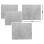 GDA Range Hood Mesh Grease Filter – Metal, 57x47 cm, 2‑Pack