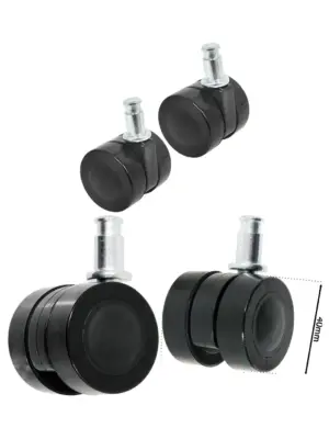 Genuine Numatic Henry Hetty James Front Twin Caster Wheels 40mm Set 2