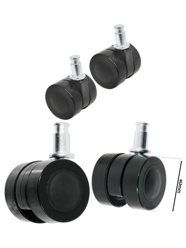 Genuine Numatic Henry Hetty James Front Twin Caster Wheels 40mm Set 2