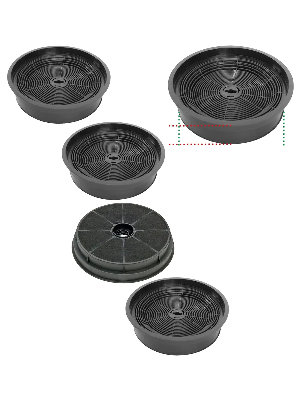 Glen Dimplex B11KMCS Cooker Hood Carbon Filter 2 Pack