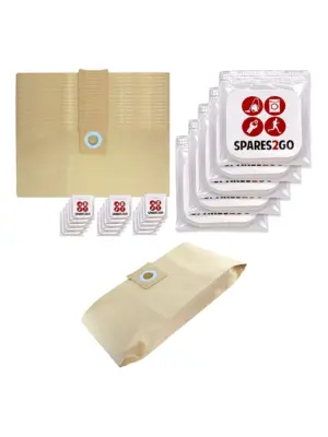 Goblin Vacuum Dust Bags (Wet/Dry) – Pack of 15 + Freshener Tabs