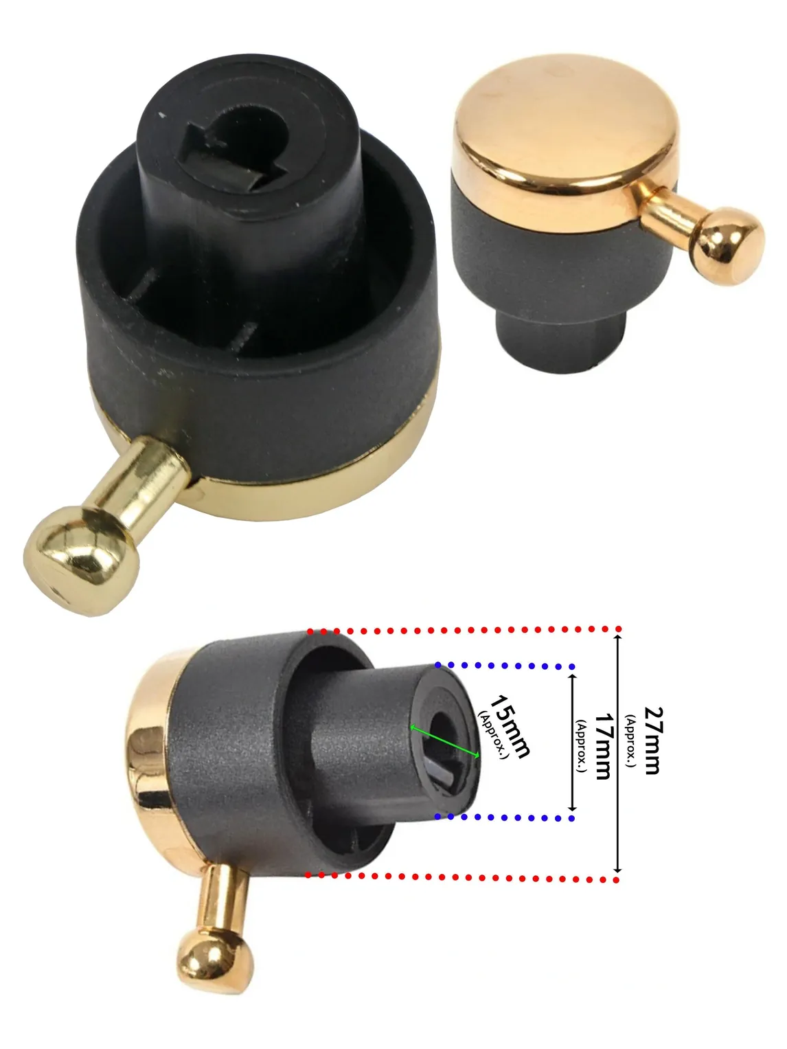 Gold Control Knob for Rangemaster Falcon 90/110 Classic Oven & Grill