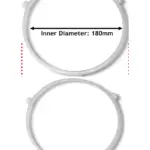 Goodman Microwave Turntable Glass Plate with 3‑Wheel Support