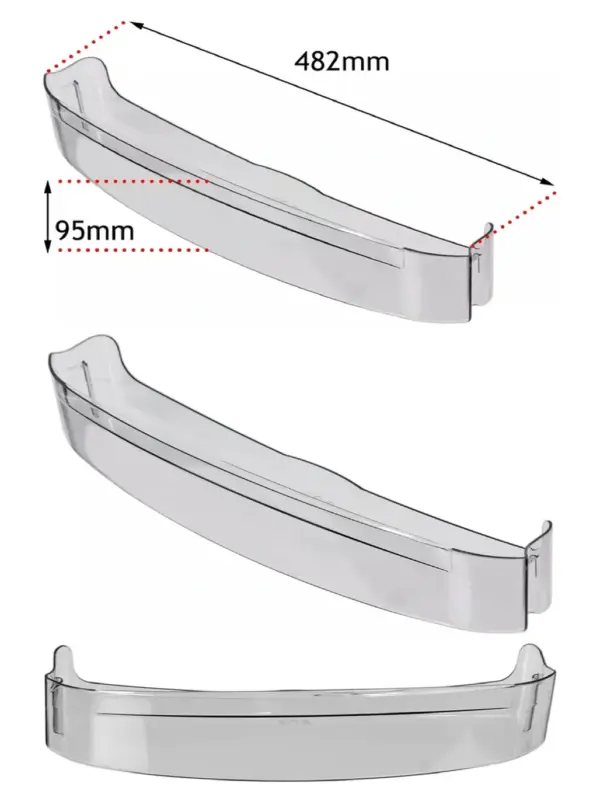 Gorenje Bottle Bar Shelf Tray for R6164E & RBIU/RIU7000AWD Fridges