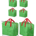 Green 50L Baby Diaper Changing Organizer Set of 4 Large Storage Bags