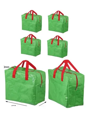 Green 50L Baby Diaper Changing Organizer Set of 4 Large Storage Bags