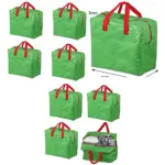 Green 50L Duvet & Pillow Storage Bags – Pack of 4 Bedding Organizer