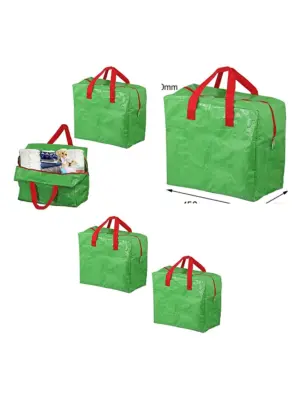 Green 50L Large Baby Diaper Changing Bag – Pack of 2 Nappy Organizer