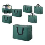 Green 75L Baby Diaper Changing Bag Set with 3 Zippered Storage Pouches