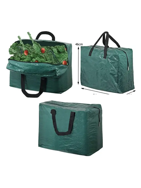 Green 75L Zip Storage Bag for Christmas Tree Decorations