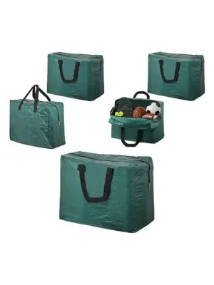 Green 75L Zipped Sports Ball Bag – Football, Rugby & Tennis
