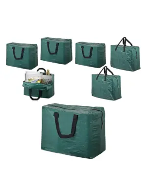 Green 75L Zippered Art & Craft Organizer – Pack of 3 Storage Bags