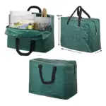 Green 75L Zippered Art Supply Storage Bag for Painting & Drawing