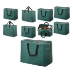Green 75L Zippered Sports Ball Bag 4‑Pack for Football Rugby Hockey