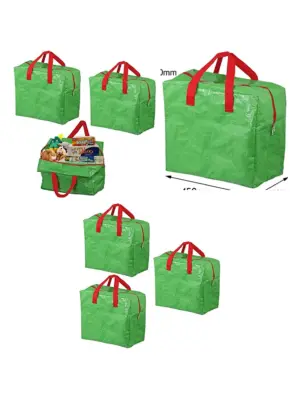 Green Waterproof 50L Attic Organizer – Pack of 3 Storage Bags