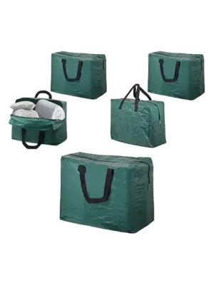 Green Zippered Duvet & Pillow Storage Bags – 75L Pack of 2