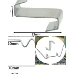 Greenhouse W/Z Spring Wire Glazing Clamp Overlap Clips - 100 Pack
