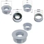 Grey 110mm Soil Pipe Reducer + 50mm Boss Adapter Push-Fit Waste Seal