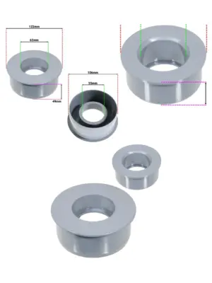 Grey 110mm Soil Pipe Reducer and 32mm Boss Adapter – Waste Seal Kit