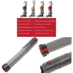 Grey Replacement Suction Hose for Dyson DC50/DC51 Vacuum Cleaners