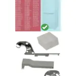 Grey Samsung Door Hinge Cover for RB28, RB29, RB30, RB31, RB33, RL30