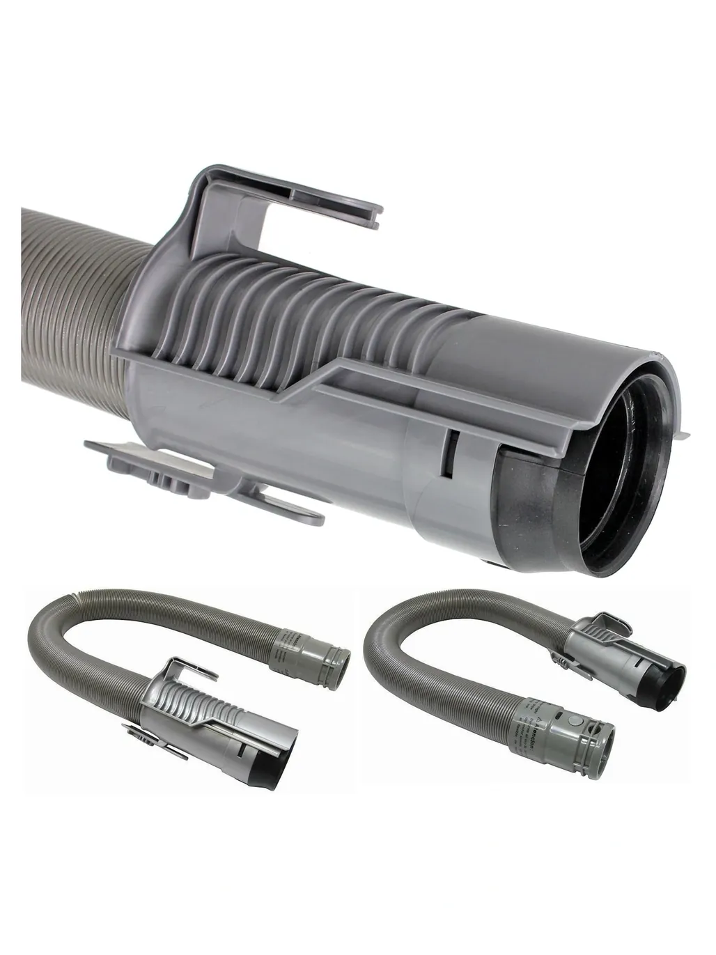 Grey/Silver Double‑Stretch Vacuum Hose for Dyson DC07 & Hoover
