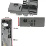 Grey Smeg Dishwasher Detergent Drawer: Soap Powder & Tablet Dispenser