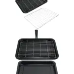Grill Pan with Detachable Handle & Flex Rack for Bosch Ovens