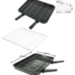 Grill Pan with Rack, Removable Handles & Adjustable Shelf –Rangemaster