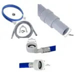 Grundig Appliance Water Inlet & Drain Hose Extension 2.5m 18/22mm