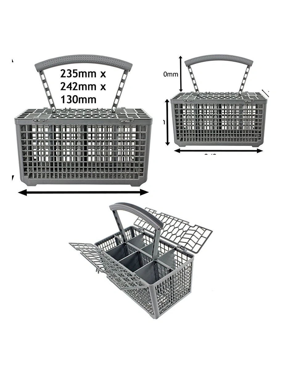 Grundig Dishwasher Cutlery Basket with Cage Lid & Removable Handle