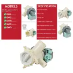 Grundig Drain Pump – Fits GWA/GWM/GWN/GWO Machines