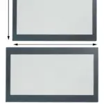 Grundig Oven Door Glass Panel Replacement 520 mm × 398 mm GEBE13000X