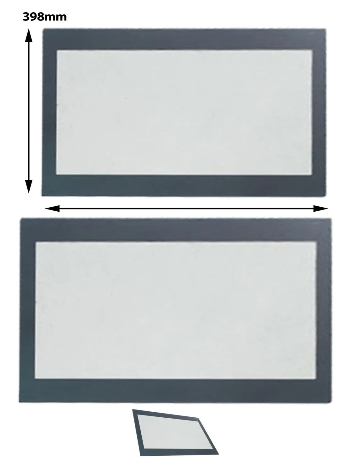Grundig Oven Door Glass Panel Replacement 520 mm × 398 mm GEBE13000X