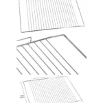Grundig Oven Grill Shelf Cooker Rack 360x462mm Stainless GEKW47000B