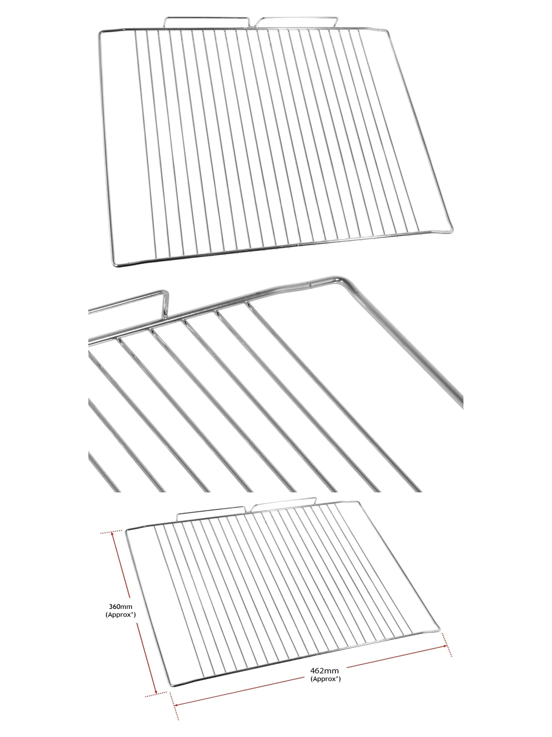 Grundig Oven Grill Shelf Cooker Rack 360x462mm Stainless GEKW47000B