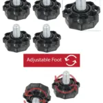 Grundig Washing Machine Leveling Feet – Set of 4 Legs, 10mm Thread