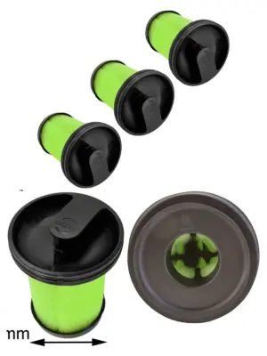 GTech Multi MK2 Washable Vacuum Filter 3-Pack Green