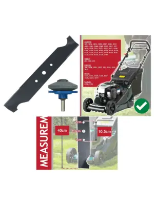 Hayter 40cm Metal Blade for Harrier/Hobby Mowers + Drill Sharpener